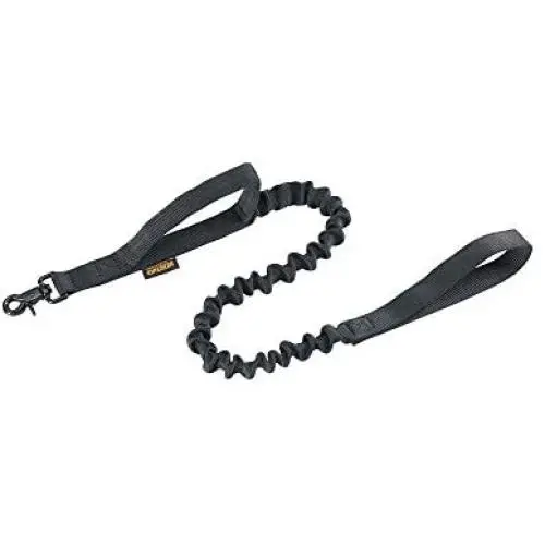 EXCELLENT ELITE SPANKER Military Bungee Dog Leash Elastic Leads Rope with 2 Padded Control Handle for Medium and Small Dogs EXCELLENT ELITE SPANKER Military Bungee Dog Leash Elastic Leads Rope with 2 Padded Control Handle for Medium and Small Dogs