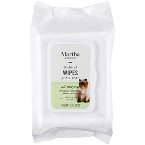 Martha Stewart for Pets Multipurpose Grooming Wipes for Dogs with Oatmeal and Aloe