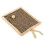 Natural Sisal Cat Scratcher Mat Anti Scratch Pad Reverse Side Soft Plush Pet Bed 17''x13''