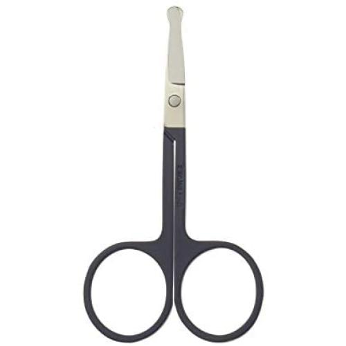 Motanar 3.5-Inch Stainless Steel Dog Pet Round-Tip Sharp Tip Home Grooming Scissors for Nose Hair,Ear Hair,Face Hair,Paw Hair Multicolor