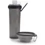 Dexas Popware for Pets Snack Duo Dual Chambered Hydration Bottle and Snack Container with Collapsible Pet Cup Dexas Popware for Pets Snack Duo Dual Chambered Hydration Bottle and Snack Container with Collapsible Pet Cup