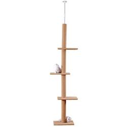 S-Lifeeling Cat Climbing Toys Tower Structures Cat Climber Tree Post Shelves Multilayer Platform Super Long Large Cat Climbing Tree Cat Tree Furniture Scratch
