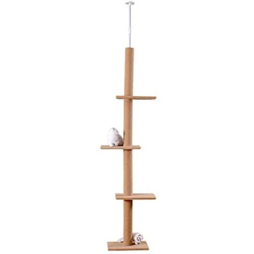 S-Lifeeling Cat Climbing Toys Tower Structures Cat Climber Tree Post Shelves Multilayer Platform Super Long Large Cat Climbing Tree Cat Tree Furniture Scratch