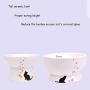 kathson Raised Cat Food Water Bowl Set Pet Ceramic Feeder Bowls Protect Cats Spine Stress Free, Backflow Prevention,Dishwasher