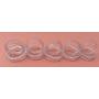 NikoNiko 10x Sparkling Clear Rubber Thumb Ring Sizing Insert for Grooming Scissors 5 Large 5 Small