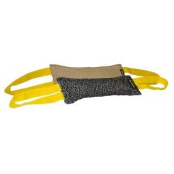 Dean & Tyler Bundle of 2 Tugs for Pets, French Linen and Leather, 12-Inch by 4-Inch