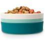 Jonathan Adler: Now House Green Chroma Duo Bowl, Small | Dishwasher Safe, Easy to Clean Dog Bowl with Anti-Skid Lid | Dual Functionality Bowl for Dogs for Storage or Travel