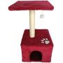 Vedem Cat Tree with Cave Scratching Post Cat Cozy Plush Condo