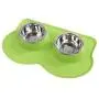 Pet Food and Water Bowls with 2 Stainless Steel Bowl & No Spill Non-Skid Silicone Mat Dog Double Feeding Bowl (350ml x 2) Pet Food and Water Bowls with 2 Stainless Steel Bowl & No Spill Non-Skid Silicone Mat Dog Double Feeding Bowl (350ml x 2)