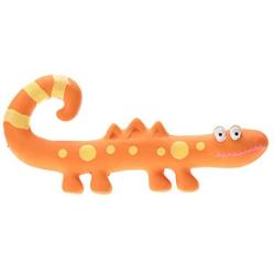 FAMKIT Durable Lizard-Pattern Safe Pet Dog Puppy Grinding Teeth Biting Toy(Yellow)