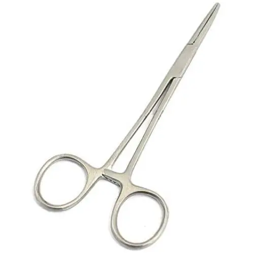 OdontoMed2011 PET Dog Hair Puller Remover Stainless Steel HEMOSTAT Locking CRILE Forceps 5.5'' Straight Full Serrated ODM OdontoMed2011 PET Dog Hair Puller Remover Stainless Steel HEMOSTAT Locking CRILE Forceps 5.5'' Straight Full Serrated ODM