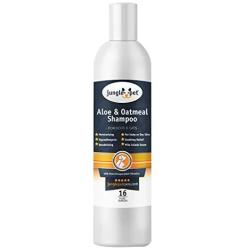 Jungle Pet Aloe & Oatmeal Shampoo -Soothing, Moisturizing, Nourishing - with Aloe Vera - Soap Free PARABEN Free Sulfate Free - Hypoallergenic with Oatmeal & Chamomile