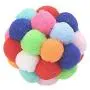 ocijf179 Pet Balls Cat Exercise Toy Plush Handmade Soft Training Ball Interactive Play Pet Supply - Multicolor ocijf179 Pet Balls Cat Exercise Toy Plush Handmade Soft Training Ball Interactive Play Pet Supply - Multicolor