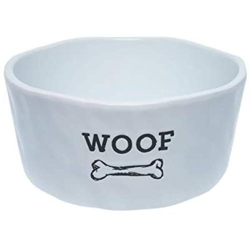 Dog Pet Ceramic Bowls and Durable Ceramic Food Bowls | Wet, Dry Food, and Water | Available in Sizes, Measures 7.8'' Dia x 3.5'' H, 3.3 Pound | Large
