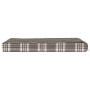 FurHaven Pet Dog Bed - Deluxe Orthopedic Faux Sheepskin and Plaid Pet Bed for Dogs and Cats, Java Brown, Medium