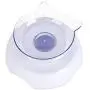Luck Dawn Double Cat Dog Bowls Elevated Cat Food Water Bowls with Raised Stand 15° Tilted Raised Slow Feeder Bowl Water Dispenser Stress Free for Cats and Small Dogs