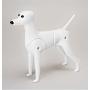 D-Wig Model Dog Only Grooming Practice White Dog Mannequin for Dog Groomers Reinforced Plastic