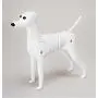 D-Wig Model Dog Only Grooming Practice White Dog Mannequin for Dog Groomers Reinforced Plastic D-Wig Model Dog Only Grooming Practice White Dog Mannequin for Dog Groomers Reinforced Plastic