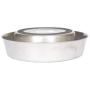 Iconic Pet 8 Cup Anti Ant Stainless Steel Non Skid Pet Bowl for Dog or Cat (2 Pack)