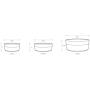 Park Life Designs Medium Pet Bowl, Pawz Pattern, 6-1/4 inch Heavyweight Ceramic Dish Stays Put, Microwave and Dishwasher Safe