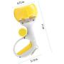 iCAGY Dog Pooper Scooper Portable for Medium Small Dogs Cats Pets， Environmental Protection Green Garbage Bags Short Handle Yellow