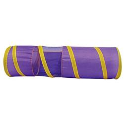 Boss Pet 32089 Collapsible Lightweight Cat Tunnel with Peak-A-Boo Mesh Window