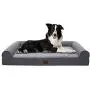 Eterish Orthopedic Dog Bed for Medium, Large Dogs, Egg-Crate Foam Dog Bed with Removable Cover, Pet Bed Machine Washable, Grey Eterish Orthopedic Dog Bed for Medium, Large Dogs, Egg-Crate Foam Dog Bed with Removable Cover, Pet Bed Machine Washable, Grey