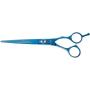 Master Grooming Tools 5200 Blue Titanium Shears — High-Performance Shears for Grooming Dogs - Straight, 6½''