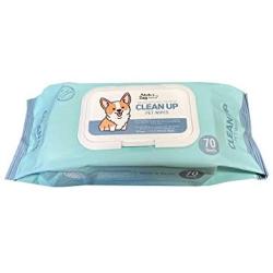 Deodorizing Hypoallergenic Heavy Duty Thick Durable Pet Grooming Wipes Unscented Cleans Face, Ears, Body, Butt and Eyes – Bath Alternative, Super Convenient, Ideal for Home or Travel