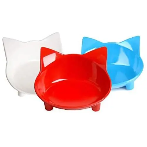 Cat Bowl, Cat Bowls for Food and Water,Shallow cat Bowls for Wet Food ,Non Slip Pet Feeding Dish ,Pet Food & Water Bowls Set of 3 Cat Bowl, Cat Bowls for Food and Water,Shallow cat Bowls for Wet Food ,Non Slip Pet Feeding Dish ,Pet Food & Water Bowls Set of 3