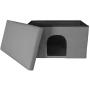 Furhaven Pet - Ottoman and Footstool Living Room Pet House, Felt Cubby Cat Cave Hideaway, and Height Adjustable Kitchen Feeder Stand for Cats and Dogs - Multiple Sizes, Styles, and Colors