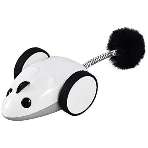 JMXAFMY Cat Funny Electric Mouse Racer Automatic Irregular Moving 360°Rotation Interactive App Control Charging Pet JMXAFMY Cat Funny Electric Mouse Racer Automatic Irregular Moving 360°Rotation Interactive App Control Charging Pet