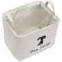 Geyecete Linen Storage Basket Bin Chest Organizer - Perfect for Organizing Dog Apparel & Accessories Storage, Dog Shirts, Dog Coats, Dog Toys, Dog Clothing, Dog Dresses, Gift Baskets-White Geyecete Linen Storage Basket Bin Chest Organizer - Perfect for Organizing Dog Apparel & Accessories Storage, Dog Shirts, Dog Coats, Dog Toys, Dog Clothing, Dog Dresses, Gift Baskets-White
