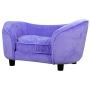 Pet Sofa Bed, Velvet Couch with Washable Cushion for Small Dog Cat