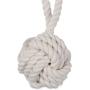 MuttNation Fueled by Miranda Lambert Monkey Fist Rope Dog Toy, White