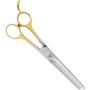 Miller Steel Small Pet Forge 46-Tooth Thinning Pet Shears with Finger Rest, 7-1/2-Inch