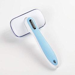 TOTTPED Pet self-Cleaning Nail Rake Comb cat and Dog Hair Brush removes All Hair, Knots, Cleans and Sheds