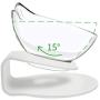 Pet Food & Water Bowls with Stand Base,Anti-Skid Cat Feeder Transparent Bowl Pet Food Dish