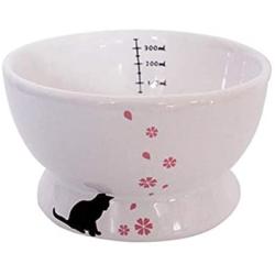 gutongyuan Cat Water Bowl, Cat Bowls Elevated, Ceramic Pet Bowl for Protect Pets Spine, Stress Free, Dishwasher Safe