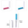 IKAAR Pet Hair Remover Foldable Sticky Lint Roller Washable Dog Cat Pet Hair Removal Brush Tool for Clothes Carpets Bedding, Pack of 2 (Blue+Pink)