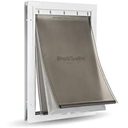 PetSafe Extreme Weather Dog and Cat Door - Aluminum Frame Pet Door - Large PetSafe Extreme Weather Dog and Cat Door - Aluminum Frame Pet Door - Large