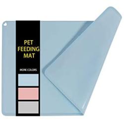 GOHOO PET Dog Food Mat Silicone Dog Bowl Mats for Water and Food Nonslip Dog Cat Pet Feeding Placemat