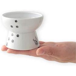 NECO ICHI Necoichi Mini Raised Cat Food Bowl, Stress Free, Backflow Prevention, Dishwasher and Microwave Safe, Made to EC & ECC European Standard