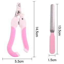 Lrxhy Pet Nail Clippers, Household Portable Pet Supplies Dog Nail Scissors Pet Nail Clippers Dog Cat Nail Scissors Trumpet,Blue