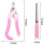 Lrxhy Pet Nail Clippers, Household Portable Pet Supplies Dog Nail Scissors Pet Nail Clippers Dog Cat Nail Scissors Trumpet,Blue
