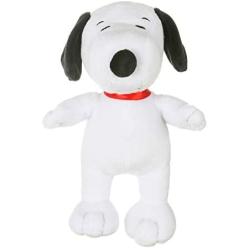 Peanuts Snoopy Figure Classic Plush Squeaker Dog Toy, 9 Inch Medium | White Plush Dog Toy for All Dogs, Officially Licensed Peanuts Product | Small Plush Fabric Squeaky Dog Toy