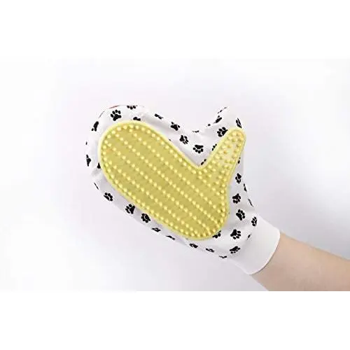 YS·AU Pet Hair Remover Glove Gentle Pet Grooming Glove Brush Efficient Deshedding Glove - Massage Mitt with Enhanced Five Finger Design Perfect for Dogs & Cats with Long & Short Fur - 1 Pack YS·AU Pet Hair Remover Glove Gentle Pet Grooming Glove Brush Efficient Deshedding Glove - Massage Mitt with Enhanced Five Finger Design Perfect for Dogs & Cats with Long & Short Fur - 1 Pack