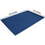 Hiado Dog Bowl Mat Small (19x12), Large (24x16), Raised Edges Non Skid Spill Proof with Lip Waterproof Silicone for The Floor