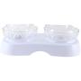QINYUAN Cat Bowl, Feeding Raised with Stand 0/15 ° Adjustable Pet Food Feeder Reduce Neck Pain or and Small Dogs