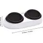 DotPet Elevated Double Dog Bowls,15°Adjustable Tilted Pet Feeding Bowl with Raised Stand Non-Skid Pet Water & Food Bowl Dish for Puppies Dogs Cats Kittens DotPet Elevated Double Dog Bowls,15°Adjustable Tilted Pet Feeding Bowl with Raised Stand Non-Skid Pet Water & Food Bowl Dish for Puppies Dogs Cats Kittens